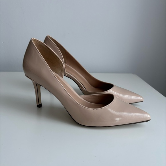 SOLD Beige Pointed-Toe 3” Heels — Size 6 - Picture 1 of 14